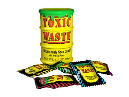 Toxic Waste Yellow Sour Candy Drum 42 g