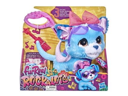 Hasbro - FurReal Rockalots Hudobné interaktívne chodiace šteňa