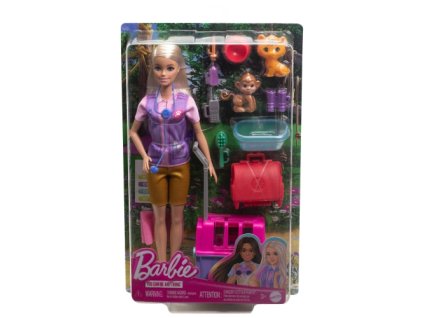 Mattel - Barbie Môžeš byť čímkoľvek Kariéra New Animal Rescue & Recover / od Assort