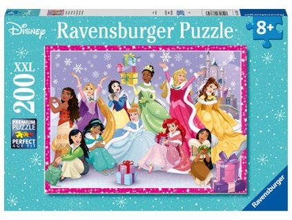 Ravensburger - Puzzle 200 XXL Disney hercegnő varázslatos karácsonya