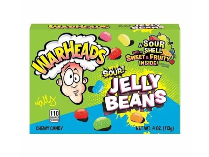 Warheads Sour Jelly Beans 113g