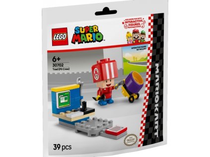 Lego 30702 - Super Mario Toad Pit Crew (Super Mario varangyos gödörcsapat)