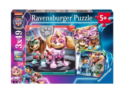 Ravensburger - Puzzle 3x49 Mancs őrjárat - A hatalmas film