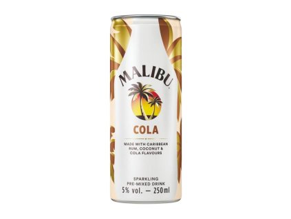 malibu cola ready to drink 250 ml alkohol drink