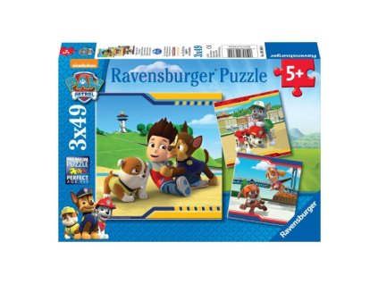 Ravensburger - Puzzle 3x49 Mancs őrjárat