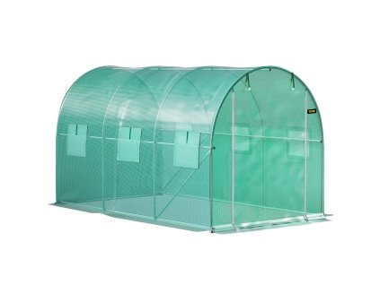 Tunelový skleník zelený 3,7 x 2,1 x 2,1m