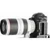 Canon EF 100 400mm L IS II Lens Side View on 1D X