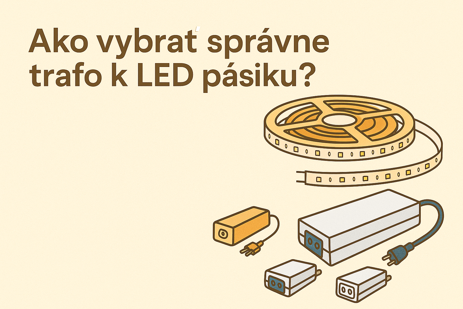 Ako vybrať správne trafo k LED pásiku? Jednoduchý návod