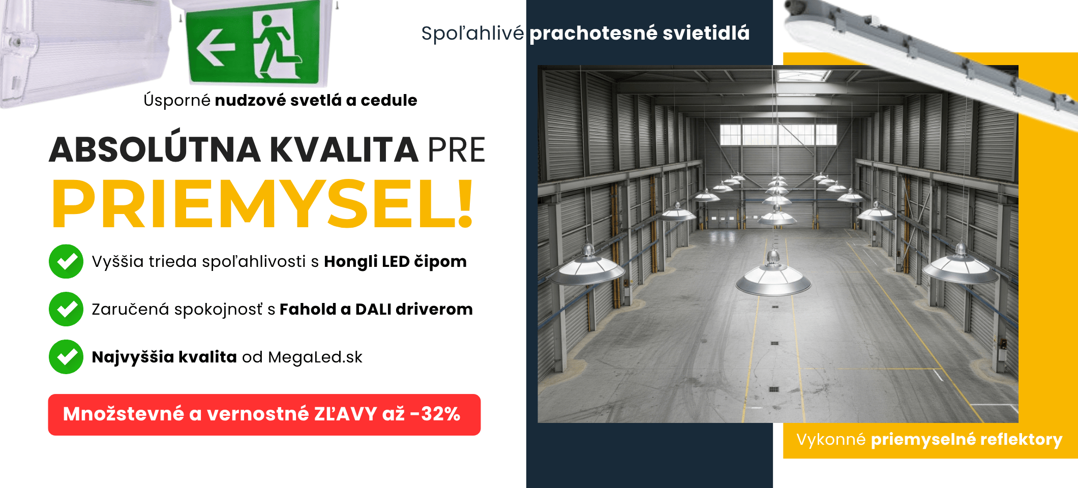 Kvaitné priemyselné svetlá