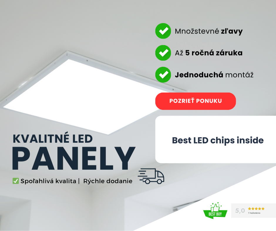 LED panely - best buy na megaLED.sk