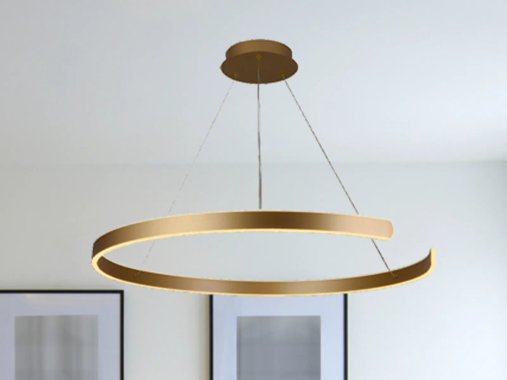 LED závesné svietidlo + diaľkový ovládač 100W - J4327/Gycs21x34750n