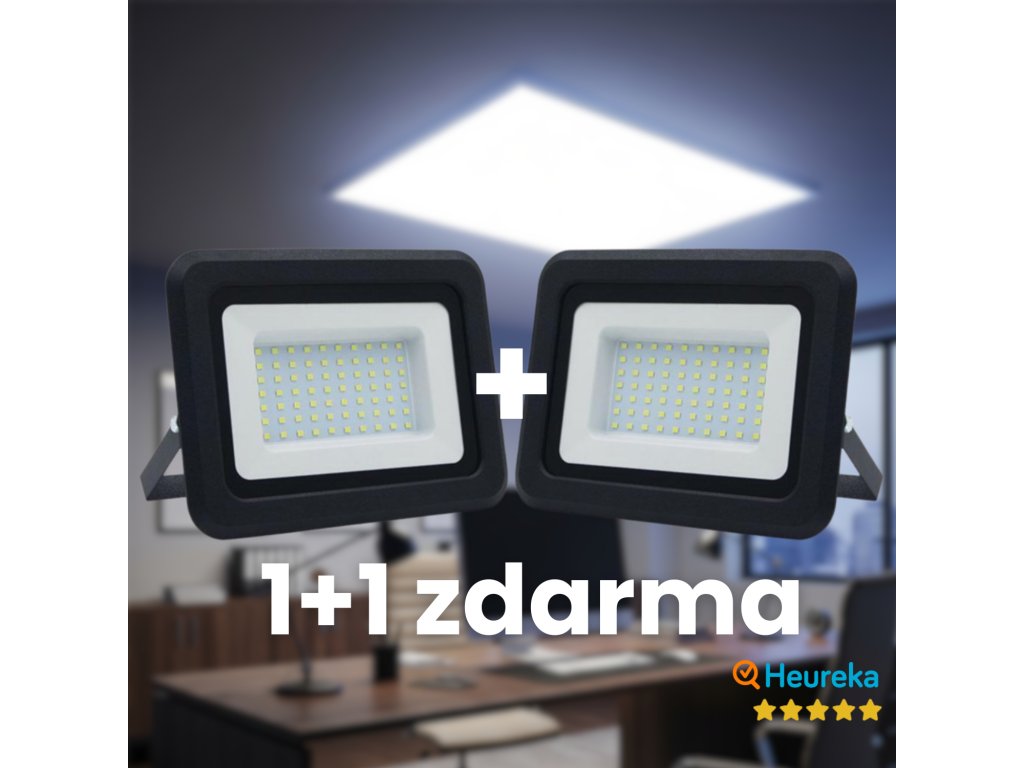 LED reflektor 50W, 4000K | 1 + 1 zdarma