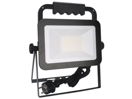 LED HQ reflektor 30W s držiakom / 4000K / BK / H