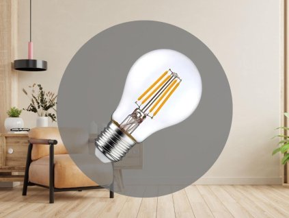 LED žiarovka / filament 8W - A60 / E27 / 4000K - ZLF522xbs9kecl5fm4