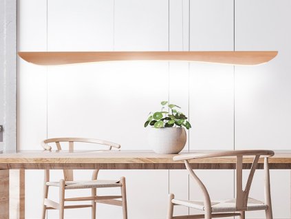 Drevený luster na lanku z masívneho dreva LED 22W / 1200 - WRL0821