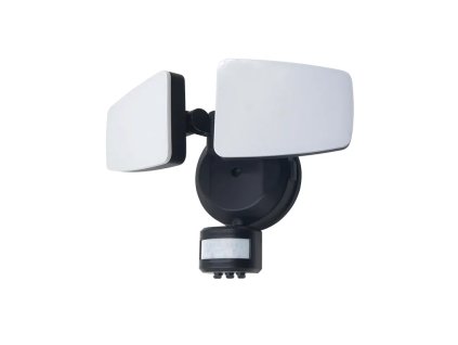 Vonkajší čierny LED refle3000K / 4000K / 6000Kktor s PIR senzorom 24W /  - LFX025