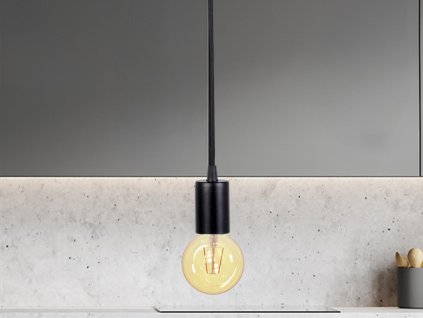 Objímka E27 / 1m / čierna - BH531oazwjbe9hr3f