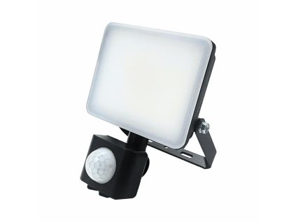 Vonkajší čierny LED reflektor so senzorom 10W / 4000K - LF7021Sbjrtan09p6sw