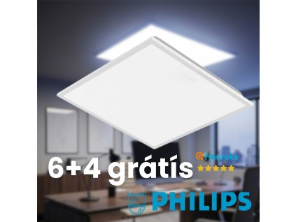 LED panel 60×60 cm – 40 W – 4800 lm – 6500 K – s napájacím zdrojom PHILIPS – balenie 6+4 zdarma