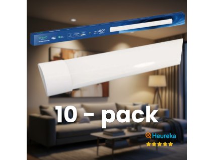 LED hranolové svietidlo 40 W, 120 cm – CREE čip, 4800 lm | 10 PACK