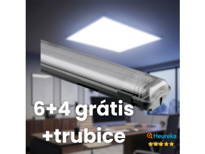 Prachotes 2x120cm, 2x18W IP65 | 6+4 zdarma + trubice grátis
