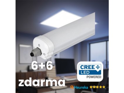 LED lineárne vodeodolné svietidlo 36W, 120cm CREE chip, IP65