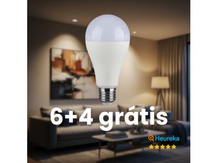 LED žiarovka A60 – E27 – 10.5 W – 1055lm – 200° | 6+4 GRÁTIS