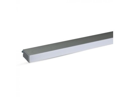 40W LED lineárne závesné svietidlo - 3300lm - strieborné