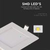 3W LED Mini panel, zapustený - 180lm - štvorcový – detail svietidla