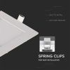 3W LED Mini panel, zapustený - 180lm - štvorcový – detail svietidla 4