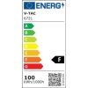100W LED Reflektor - 8700lm - čierny – technický detail