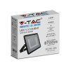 100W LED Reflektor - 8700lm, čierny – technický detail
