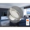 LED podhľadové svietidlo WIFI 10W / IP44 / 3000K - 6500K / SI - LDL164/SW