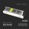 Napájací LED zdroj 150W 12V / 12,5A, stmievateľný – montážny detail