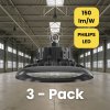 PHILIPS LED Highbay UFO 150W – 22 500 lm, 4000K/5000K, IP65, 1–10V stmievanie | 3-PACK