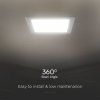 6W SAMSUNG LED Mini Panel, zapustený - 660m - štvorcový – detail svietidla