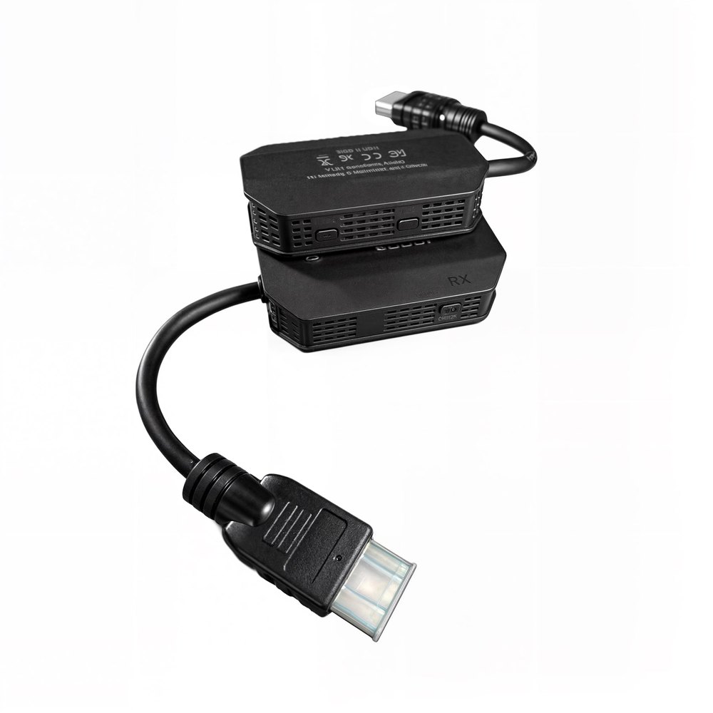 Detail bezdrátového HDMI vysílače a přijímače MEGALU