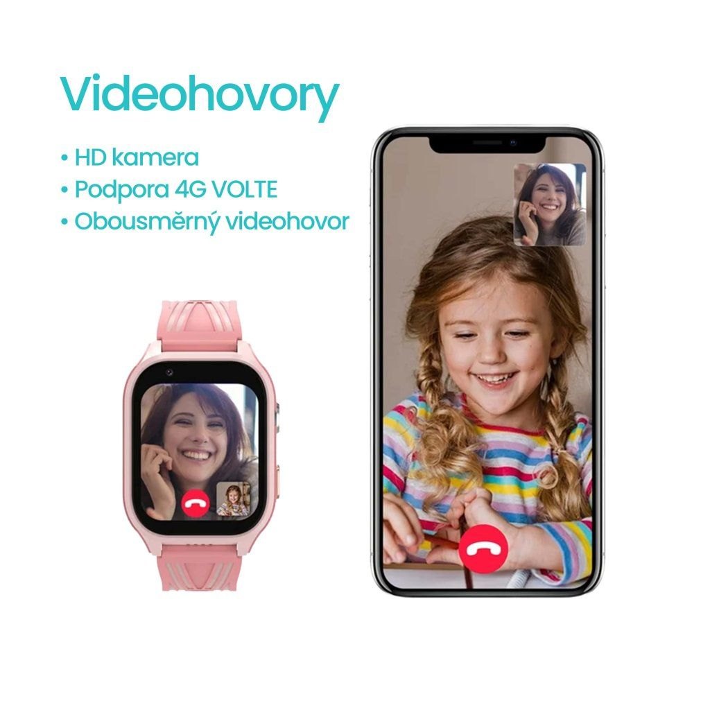 Videohovor na dětských chytrých hodinkách