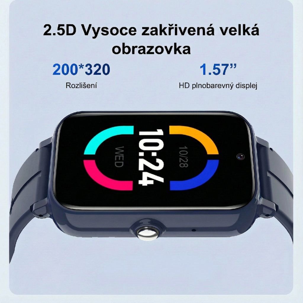 Zakřivený 2,5D displej dětských hodinek PRO