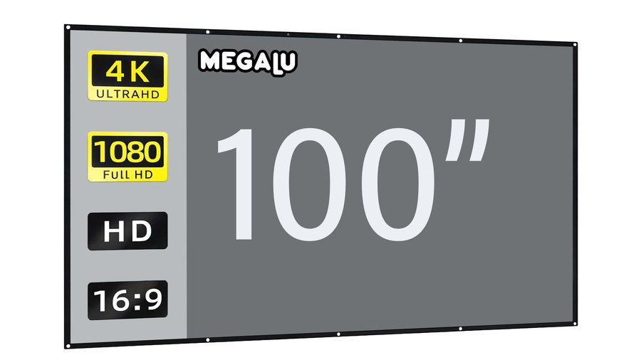 Přenosné projekční plátno MEGALU 100 palců
