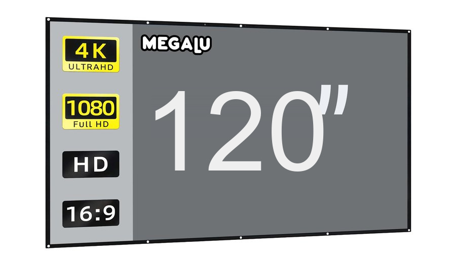 Přenosné projekční plátno MEGALU 120 palců