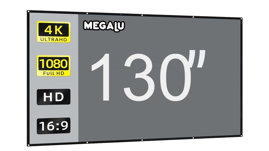 Přenosné projekční plátno MEGALU 130 palců