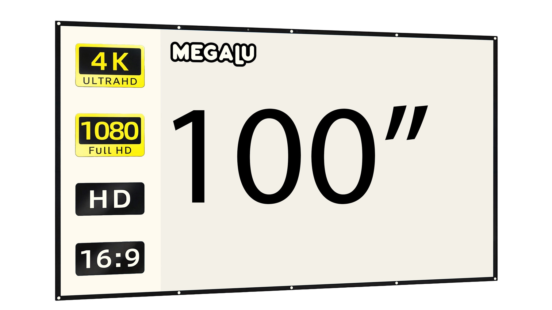 Přenosné projekční plátno MEGALU 100 palců