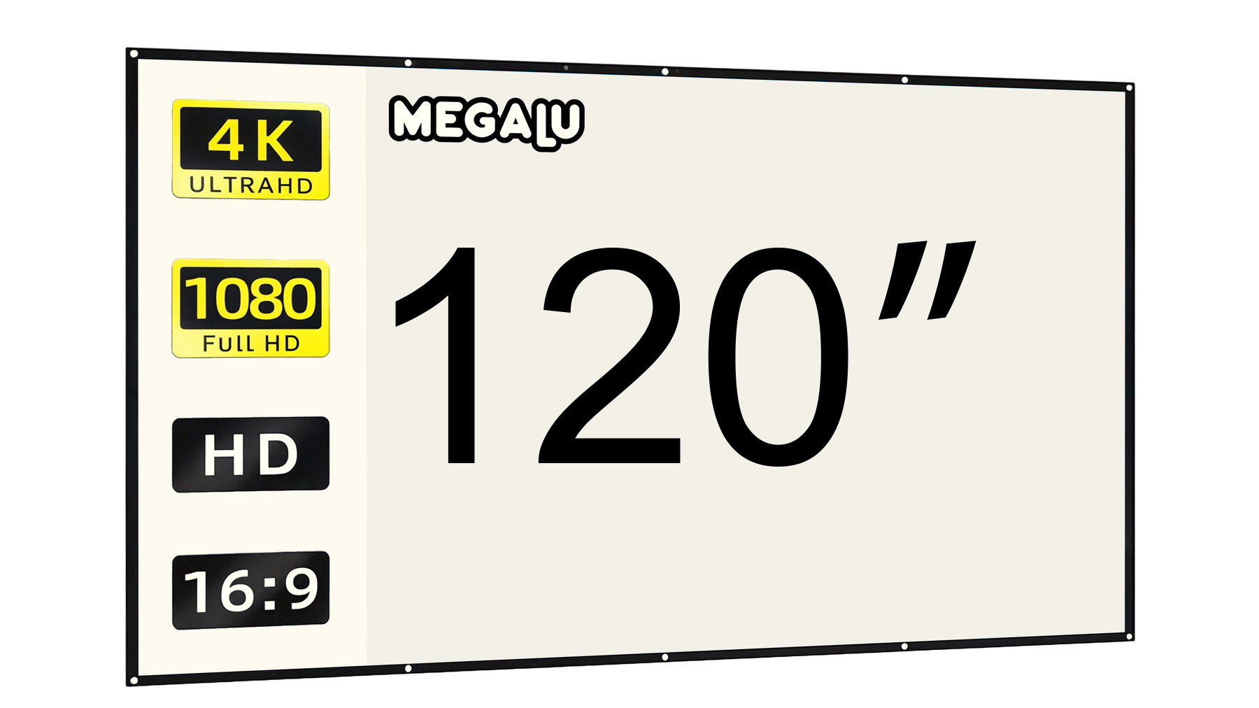 Přenosné projekční plátno MEGALU 120 palců