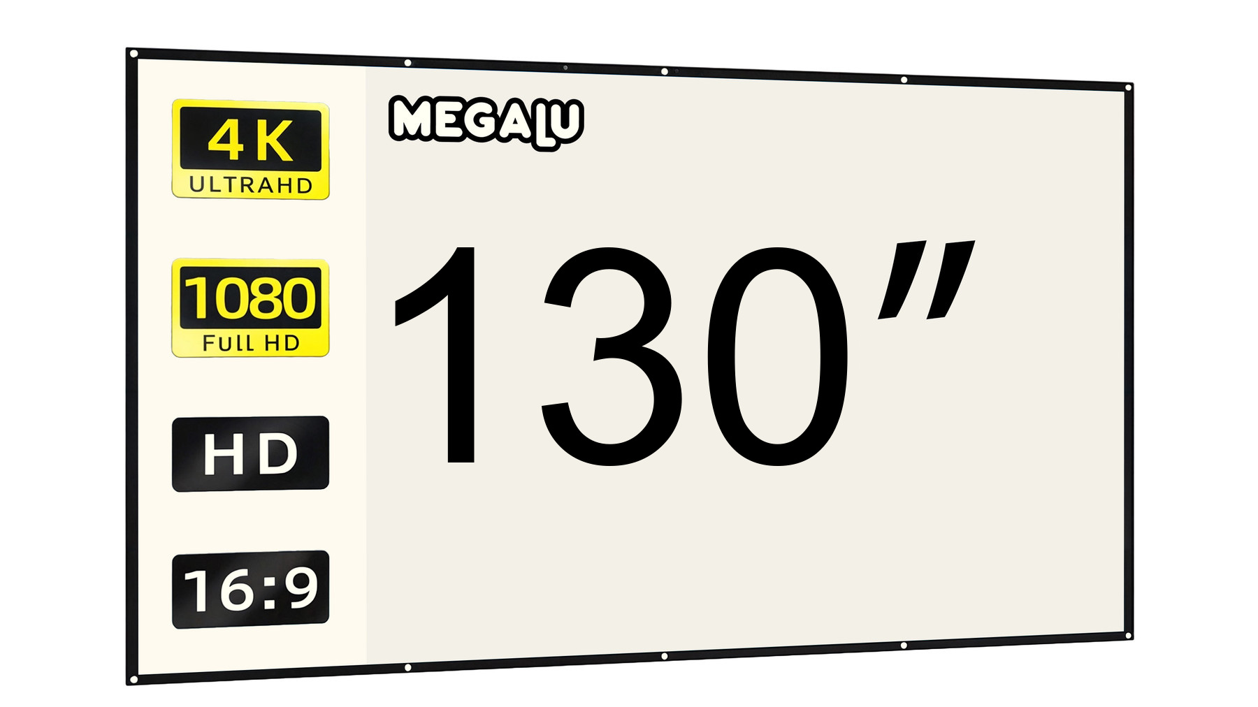 Přenosné projekční plátno MEGALU 130 palců