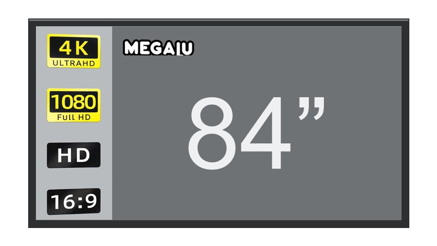 Rámové projekční plátno MEGALU 84 palců