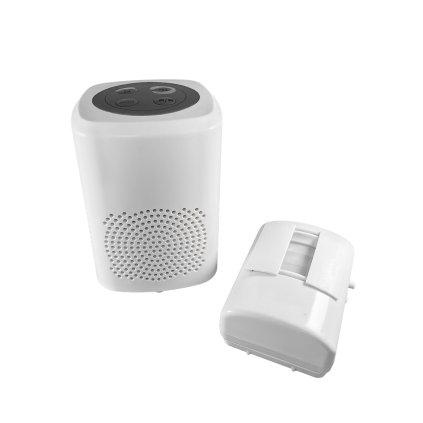 Bezdrátový PIR pohybový alarm MEGALU Strážce – 120 dB siréna + štěkot psa, až 300 m dosah