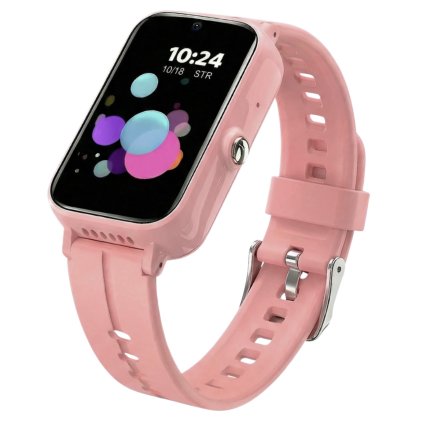 Dětské chytré hodinky PRO s GPS a 4G voláním, růžové  4G • GPS • videohovory • SOS • vodotěsné