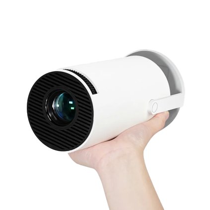 Domácí kino projektor MEGALU Standard Bílý HD – 130" obraz  HD • Android 11 • WiFi 6 • Bluetooth 5.0 • domácí projektor na filmy