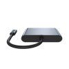 USB-C 3v1 dokovací stanice z boku s kabelem